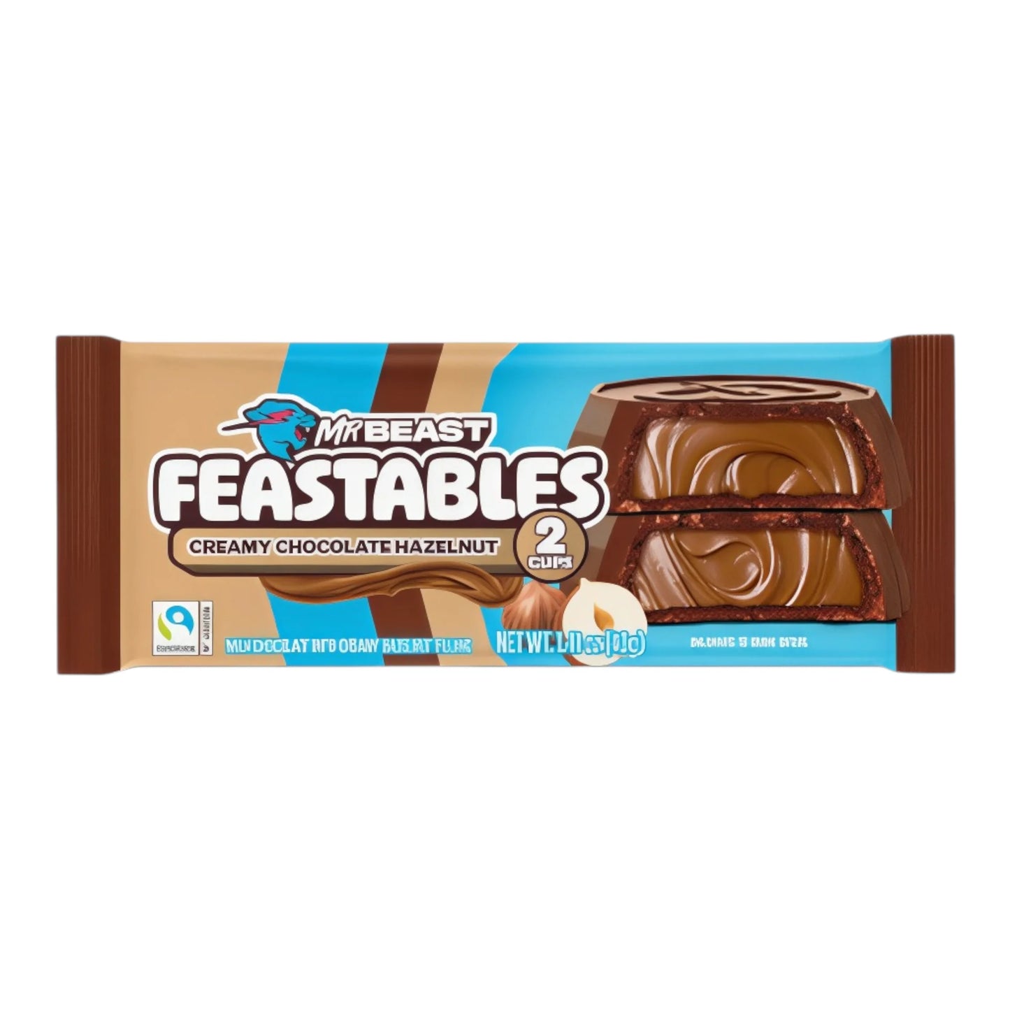 MrBeast Feastables – Hazelnut Cups 20 g