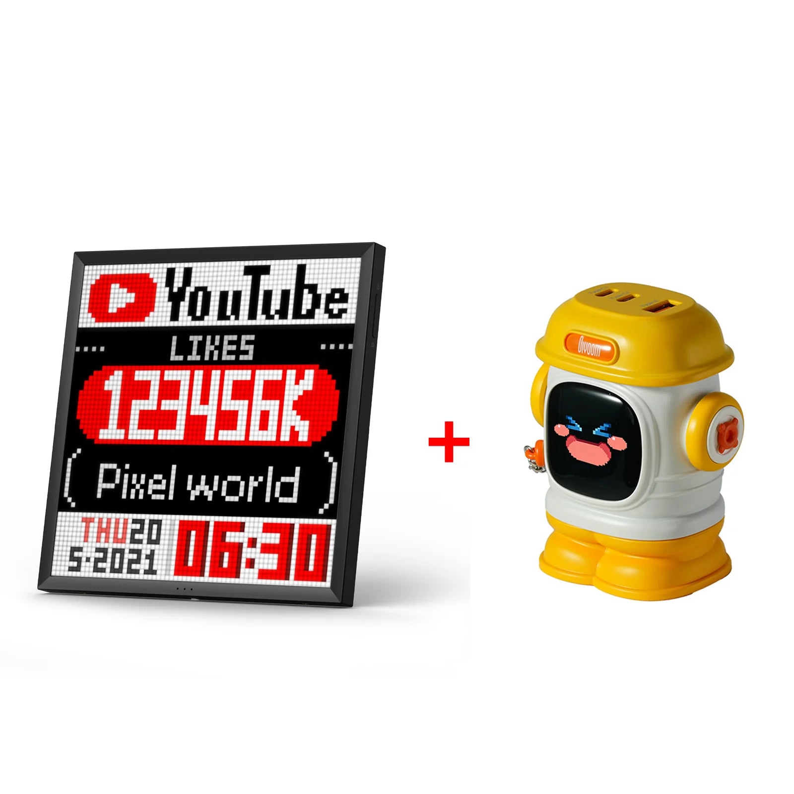 Divoom Pixoo64Ⅱ 64X64 Pixel Art LED Display Social Media Counter