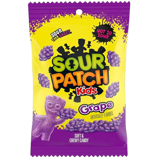 SOUR PATCH 101 GR GRAPE PEG BAG
