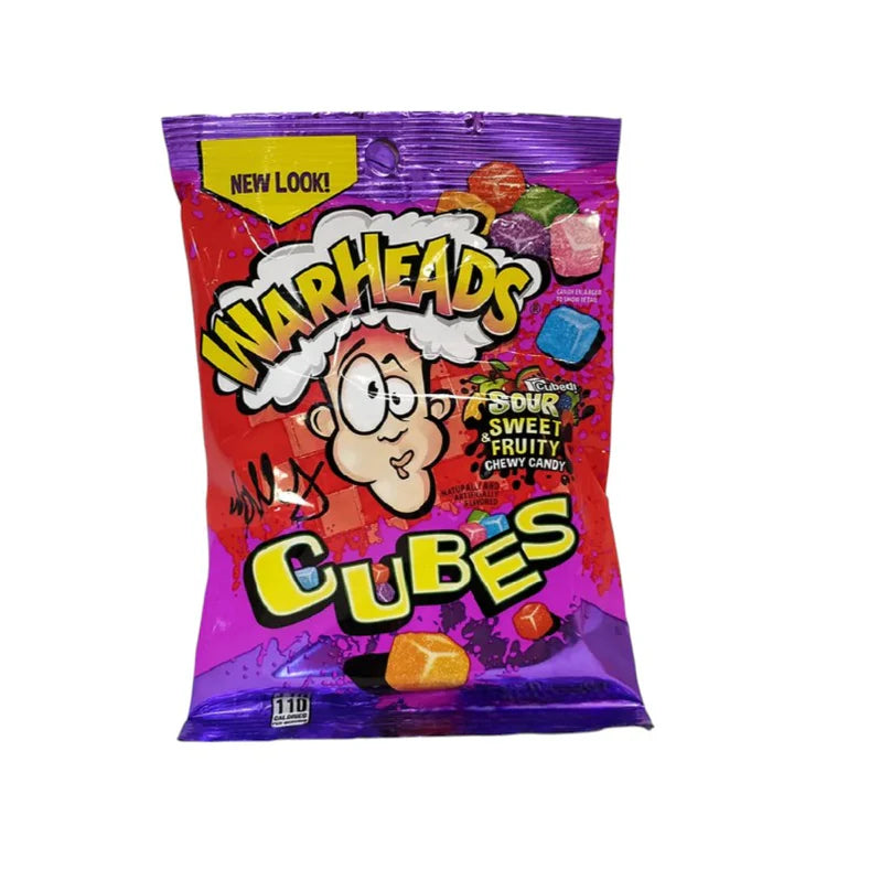 WARHEADS 99 GR CUBES PEG BAG