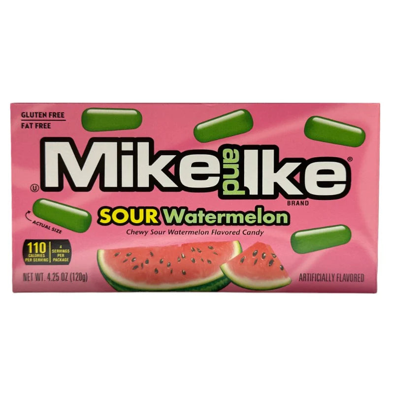 Y MIKE & IKE 120 GR SOUR WATERMELON THEATER BOX