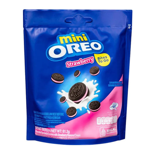 OREO 61.3 GR MINI STRAWBERRY POUCH