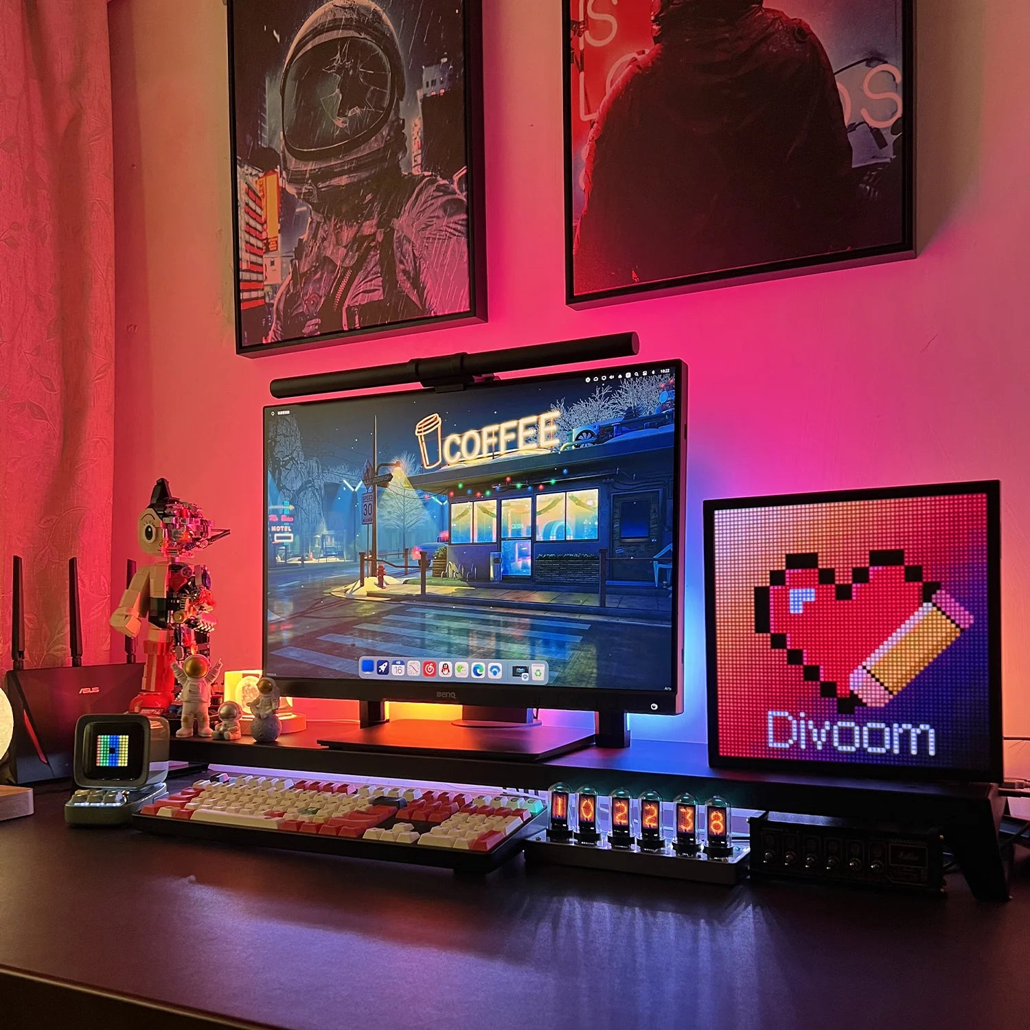 Divoom Pixoo64Ⅱ 64X64 Pixel Art LED Display Social Media Counter