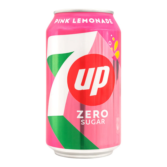 7UP 330 ML ZERO PINK LIMONADE CAN