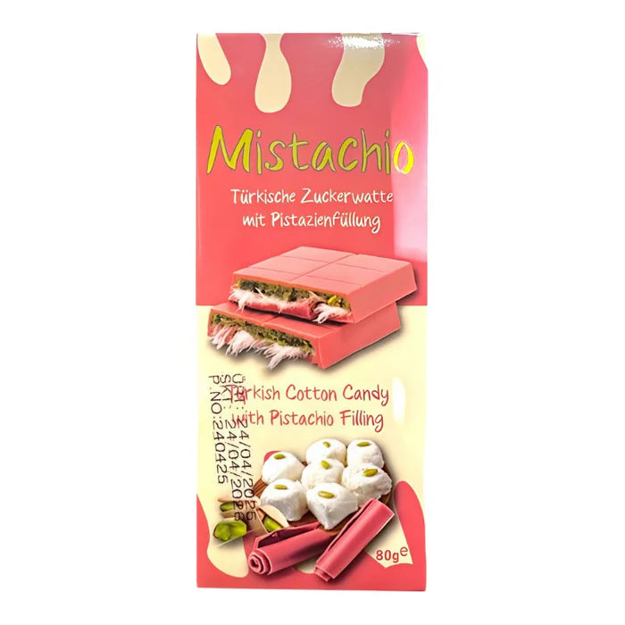 ANGEL HAIR MISTACHIO 12 x 80 GR PINK TURKISH COTTON CANDY PISTACHIO CREAM