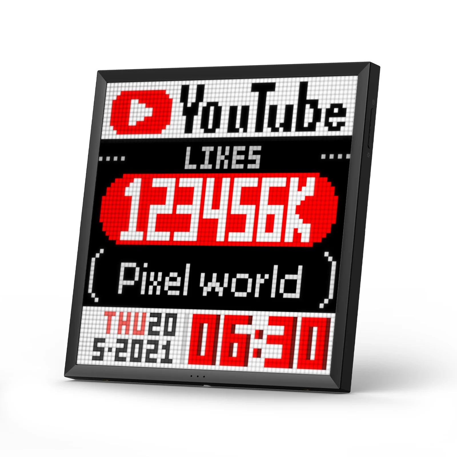 Divoom Pixoo64Ⅱ 64X64 Pixel Art LED Display Social Media Counter