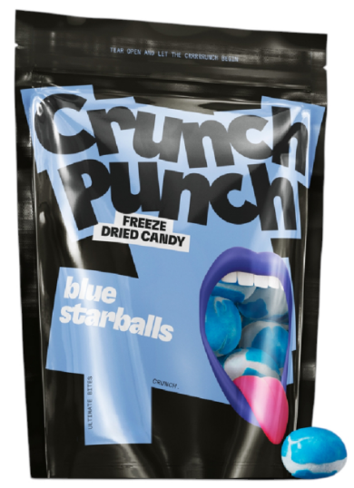 CRUNCH PUNCH 100 GR BLUE STARBALLS