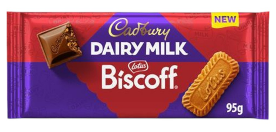 DAIRY MILK 95 GR CADBURY BISCOFF