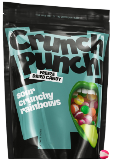 CRUNCH PUNCH 100 GR SOUR CRUNCH RAINBOWS
