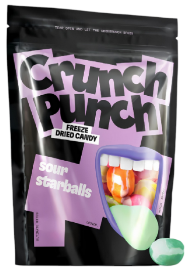 CRUNCH PUNCH 100 GR SOUR STARBALLS