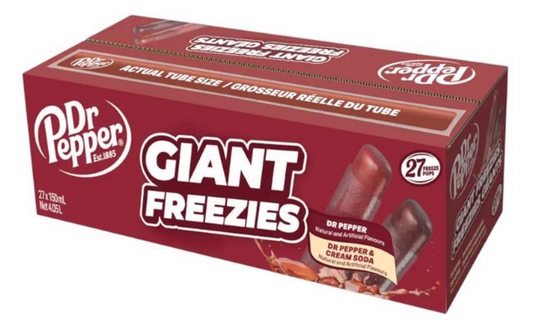 DR PEPPER 150 ML CREAM SODA GIANT FREEZER POPS