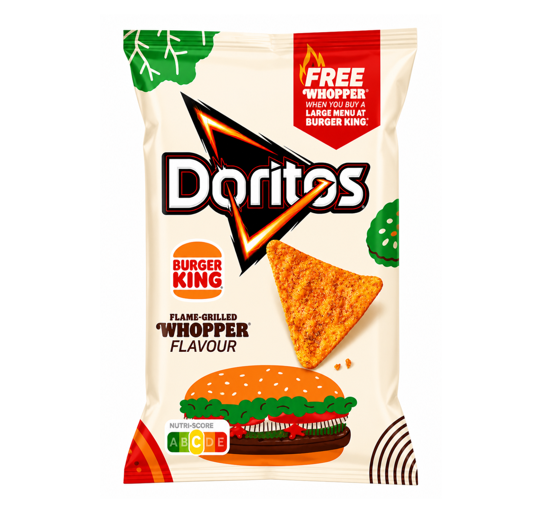 Doritos Burger King Whopper Flavour – Flame-Grilled burger ízű tortilla chips