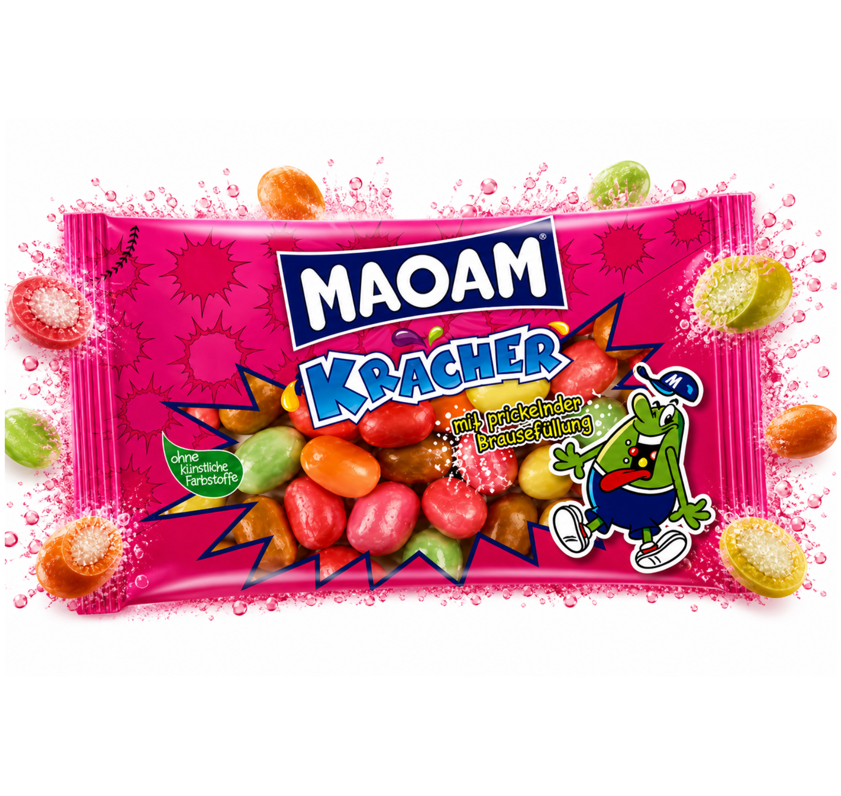 Haribo Maoam Kracher – Savanykás pezsgő töltött rágós cukorka mix