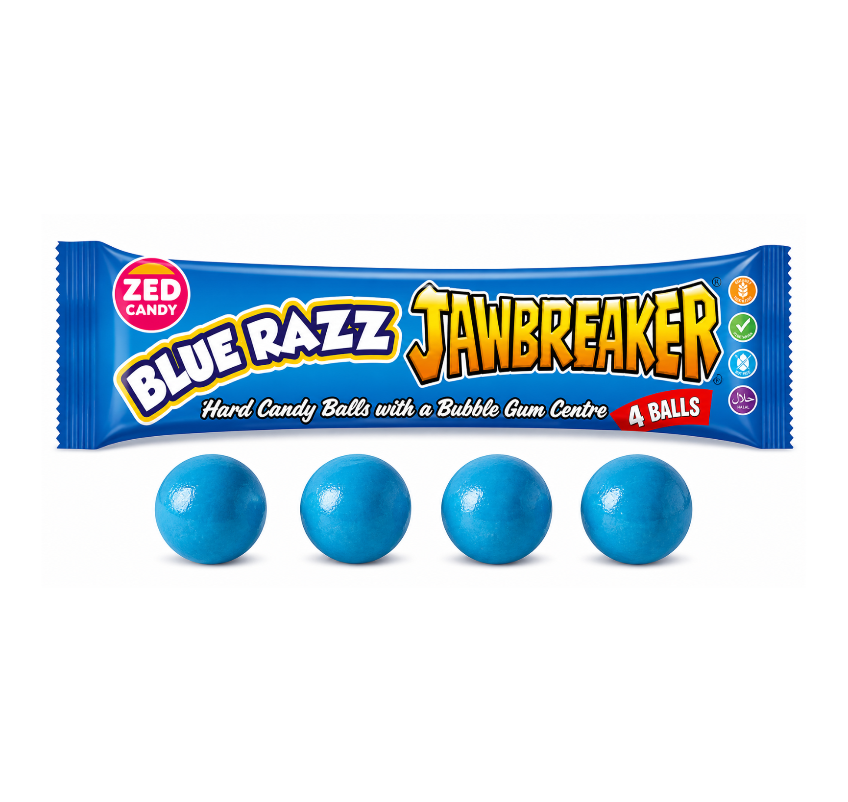 ZED Candy Blue Razz Jawbreaker – Kék málnás extra kemény cukorka golyók