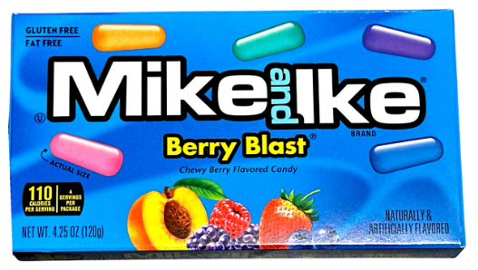 MIKE & IKE 120 GR BERRY BLAST THEATER BOX