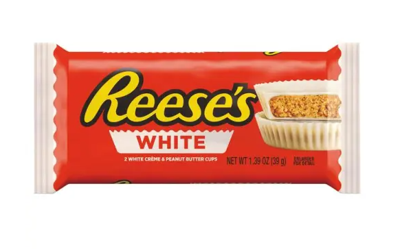 REESES 39.5 GR WHITE PEANUT BUTTER CUPS