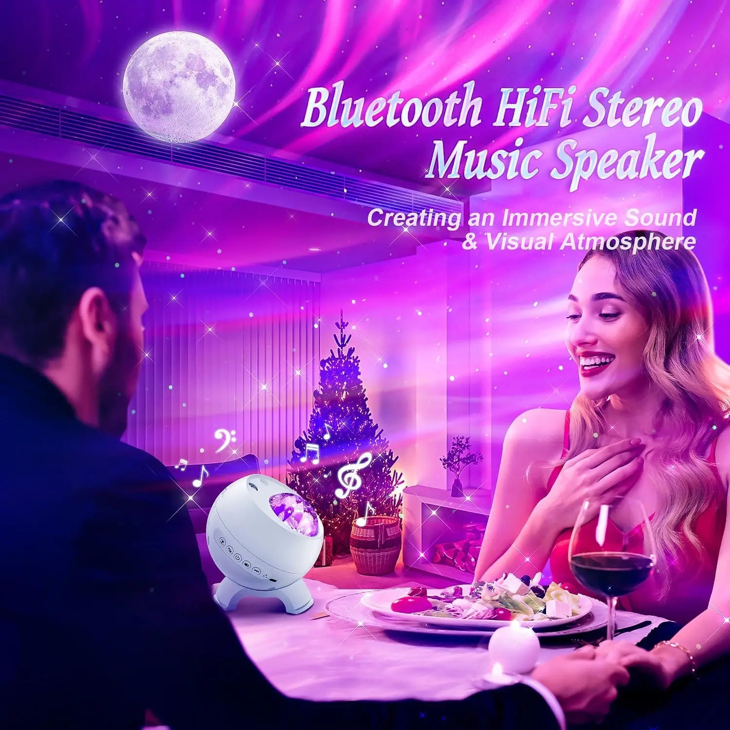 Galaxy Projector bluetooth hangszoros hangulatfeny