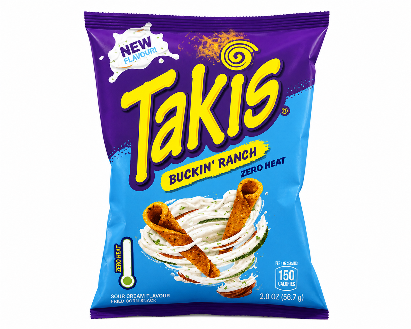Takis Buckin’ Ranch – Ranch ízű tortilla chips (Zero Heat)