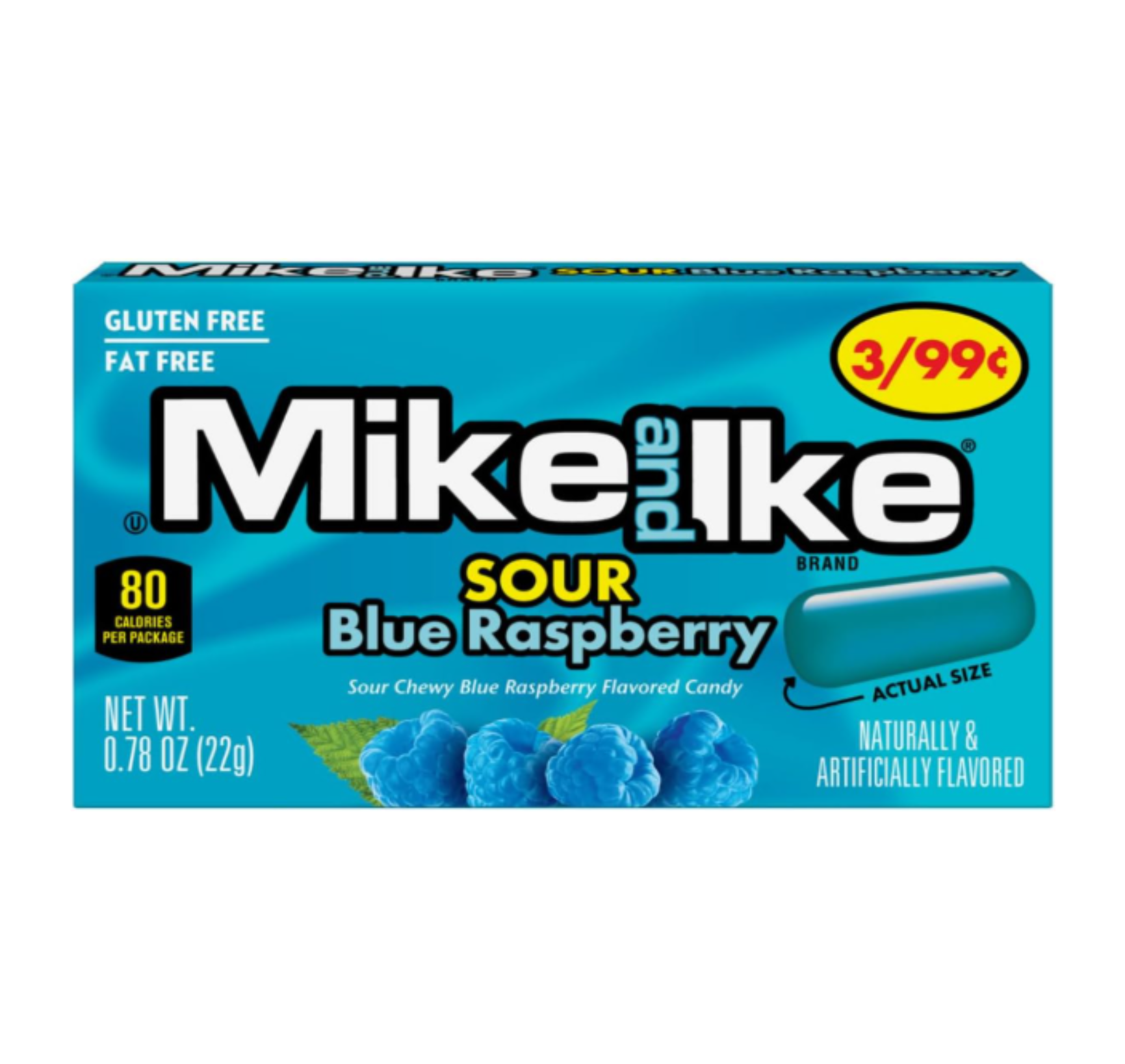Mike and Ike Sour Blue Raspberry 22g
