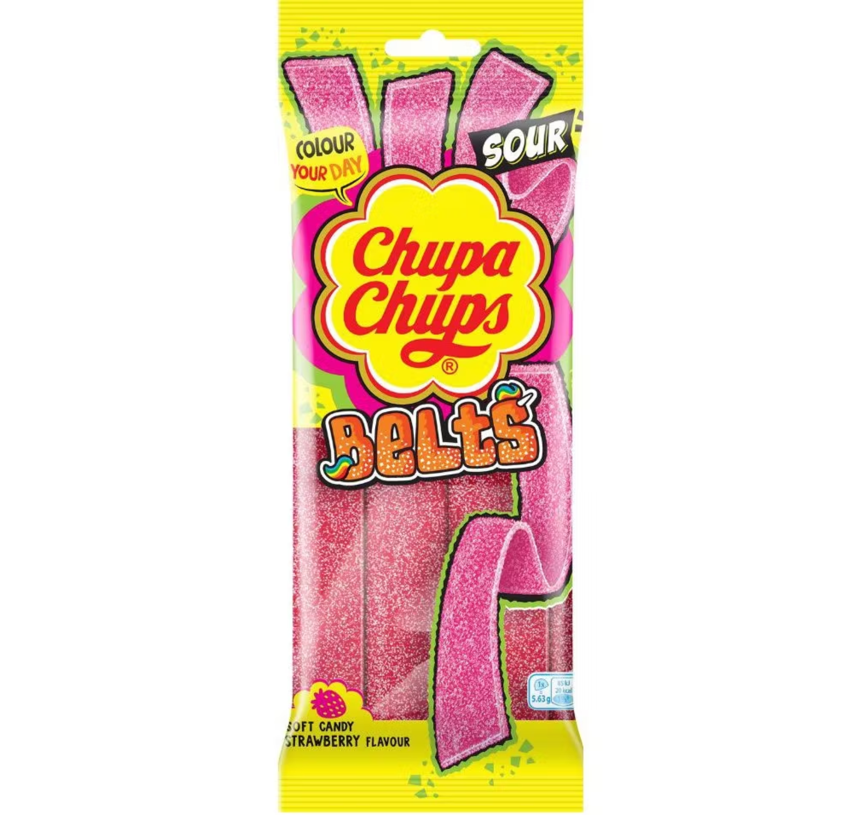 Chupa Chups Sour Belts Strawberry 90g