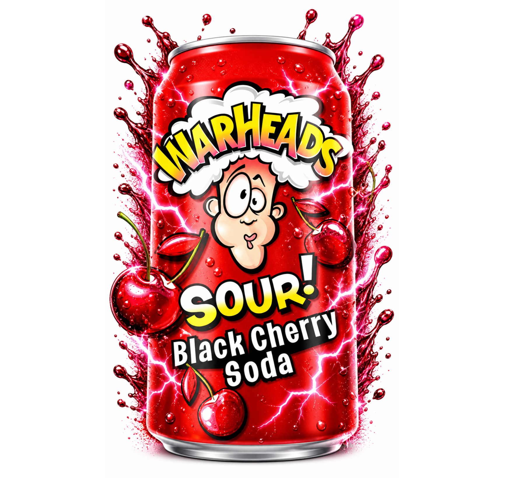 Warheads Soda Black Cherry 330ml