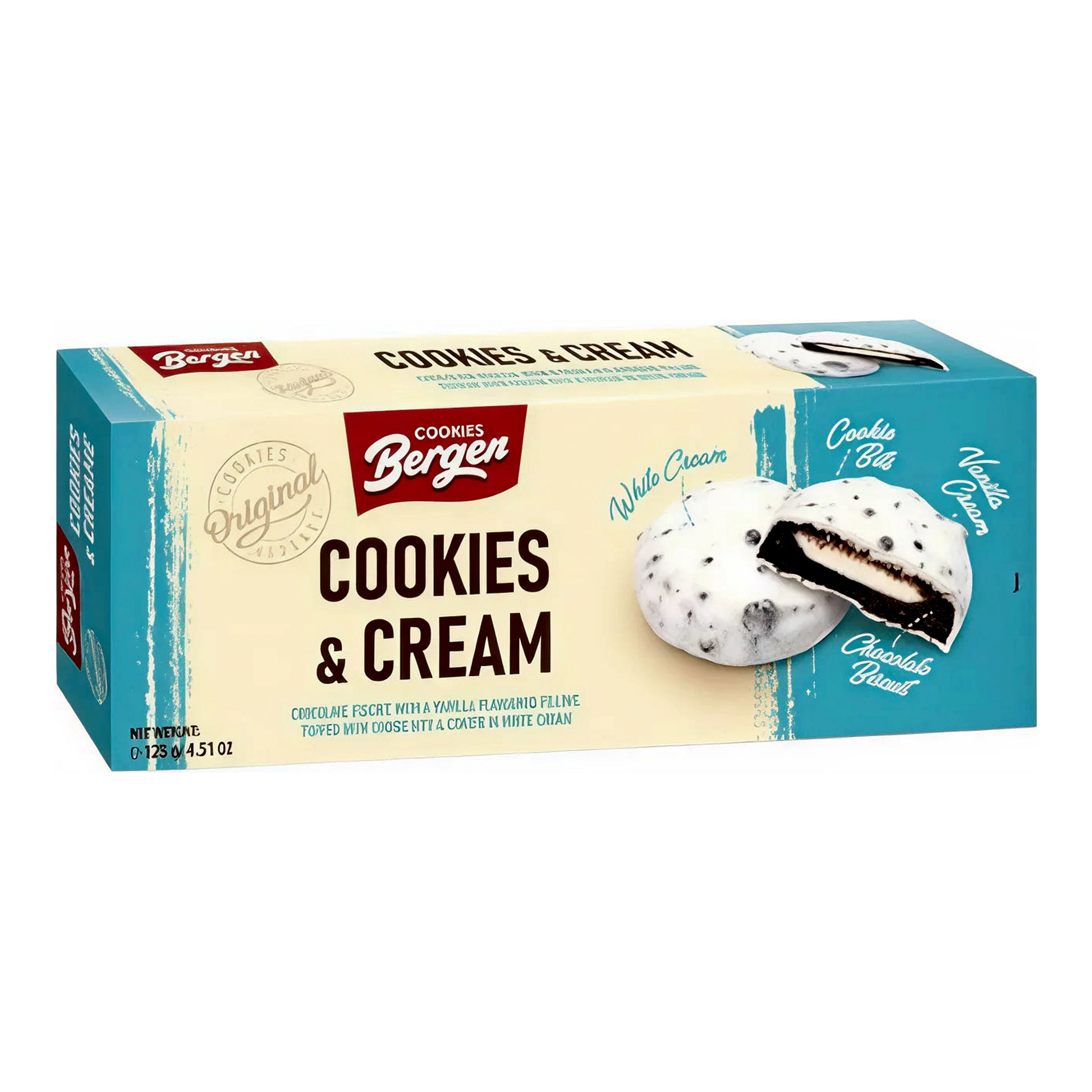 Bergen Cookies & Cream 128 g import termékfotó Candyland Tata