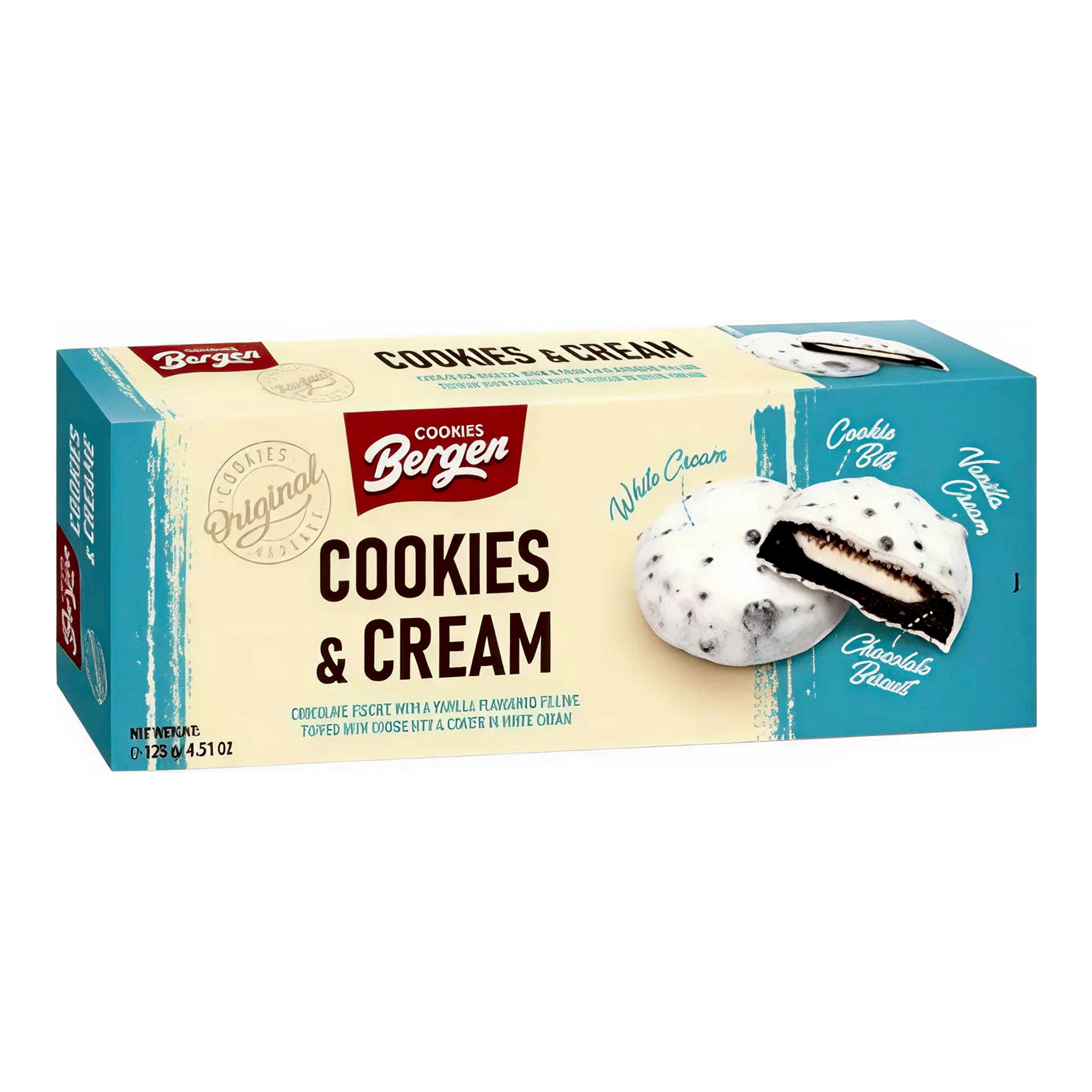 Bergen Cookies & Cream 128 g import termékfotó Candyland Tata