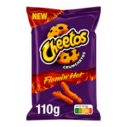 Cheetos Crunchetos Flamin’ Hot 110 g - Extra csípős ropogós kukoricás snack import termékfotó Candyland Tata