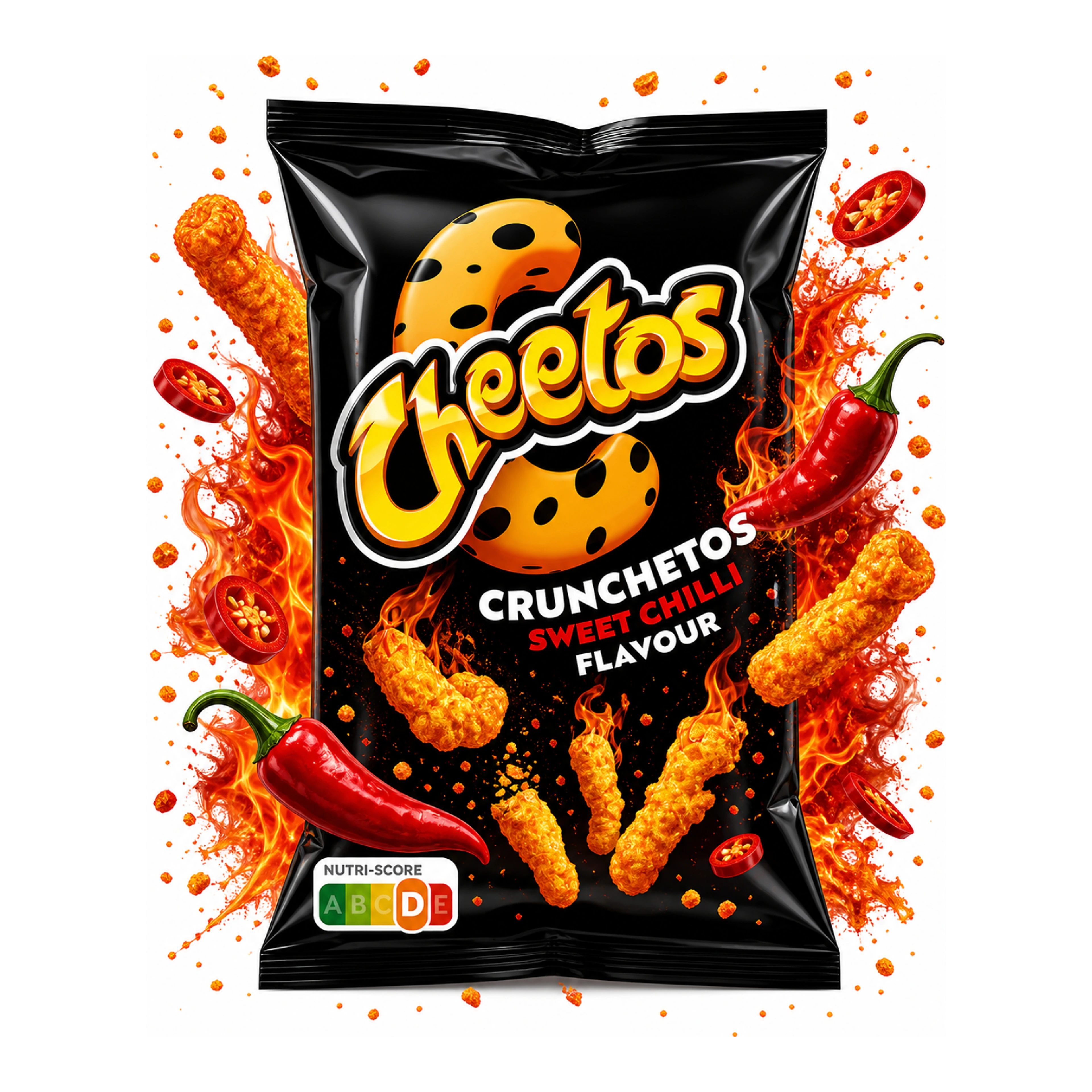 Cheetos Crunchetos Sweet Chilli - Édes-csípős ropogós kukoricás snack import termékfotó Candyland Tata - 2. kép