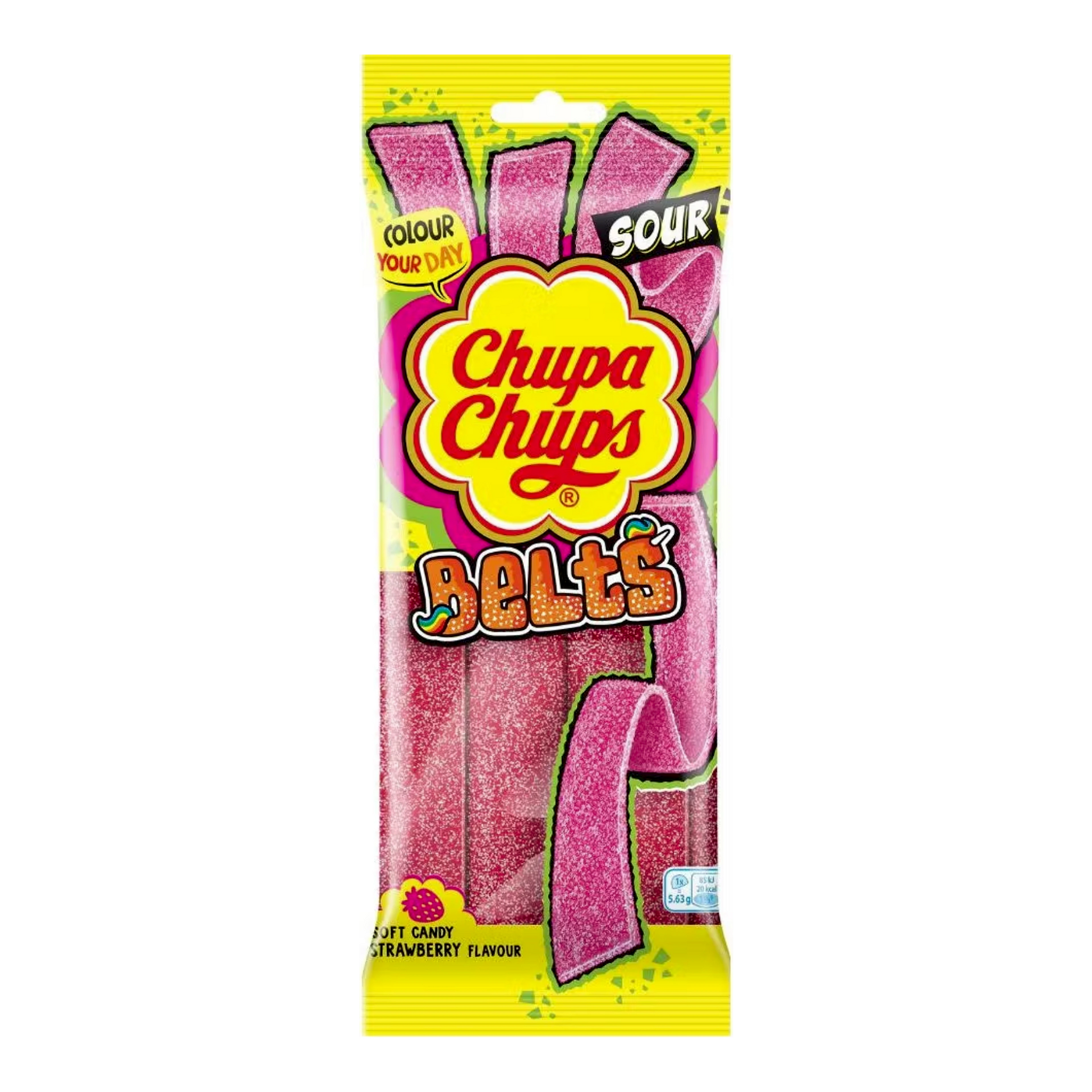 Chupa Chups Sour Belts Strawberry 90 g import termékfotó Candyland Tata