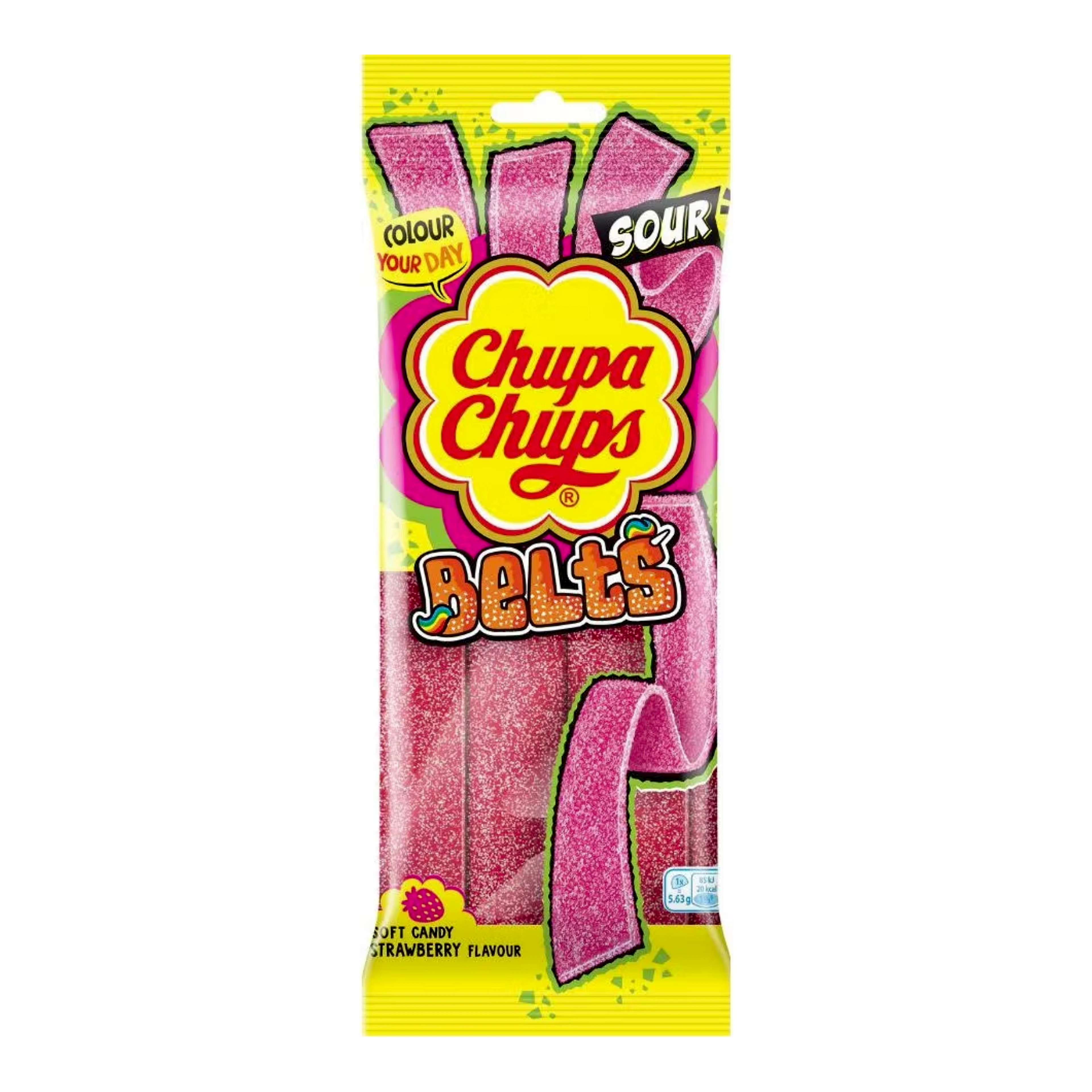 Chupa Chups Sour Belts Strawberry 90 g import termékfotó Candyland Tata