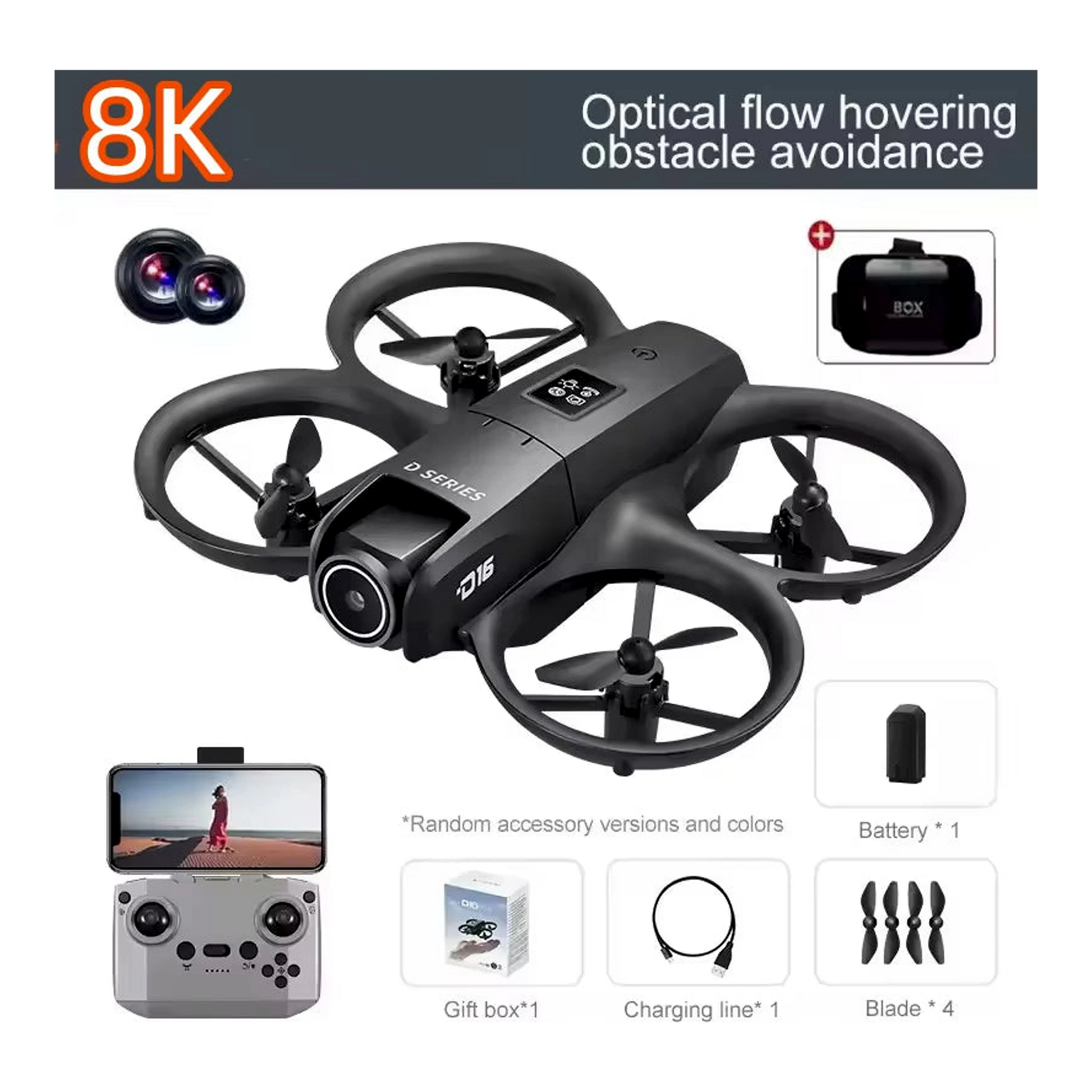 D16 Mini Drone 8K Dual Camera GPS import termékfotó Candyland Tata - 8. kép