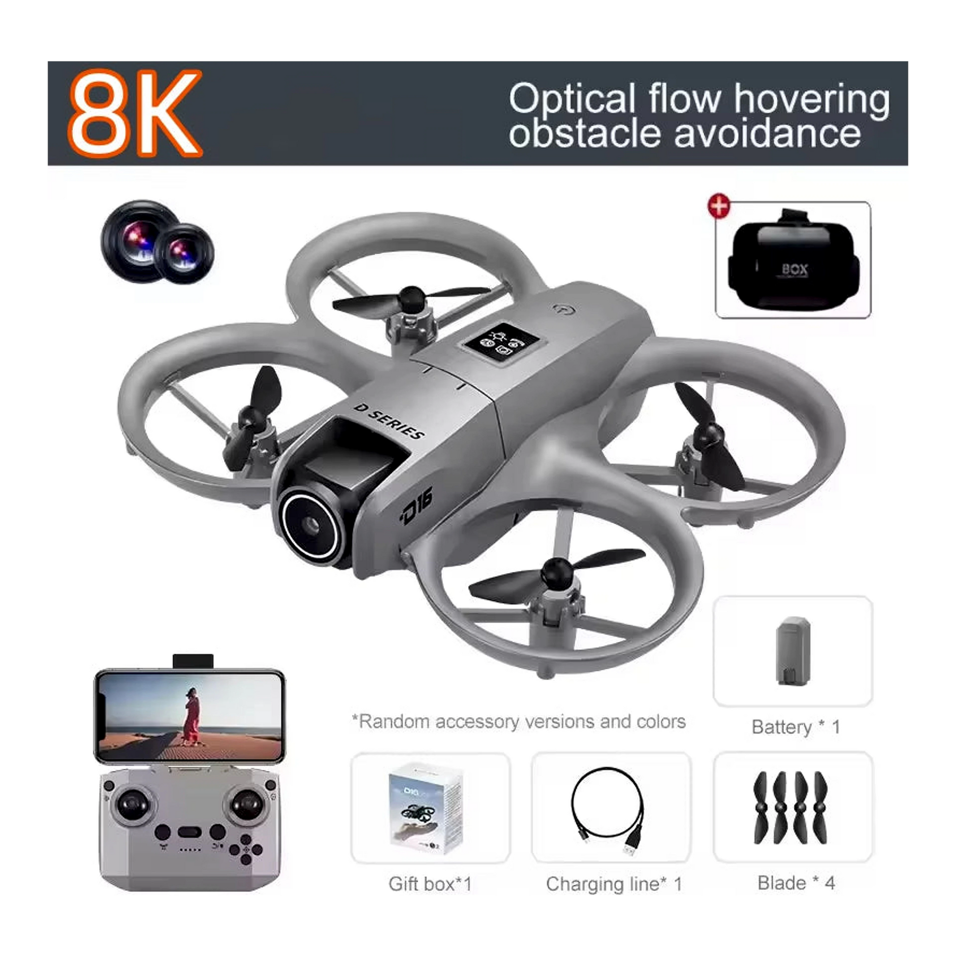 D16 Mini Drone 8K Dual Camera GPS import termékfotó Candyland Tata - 10. kép