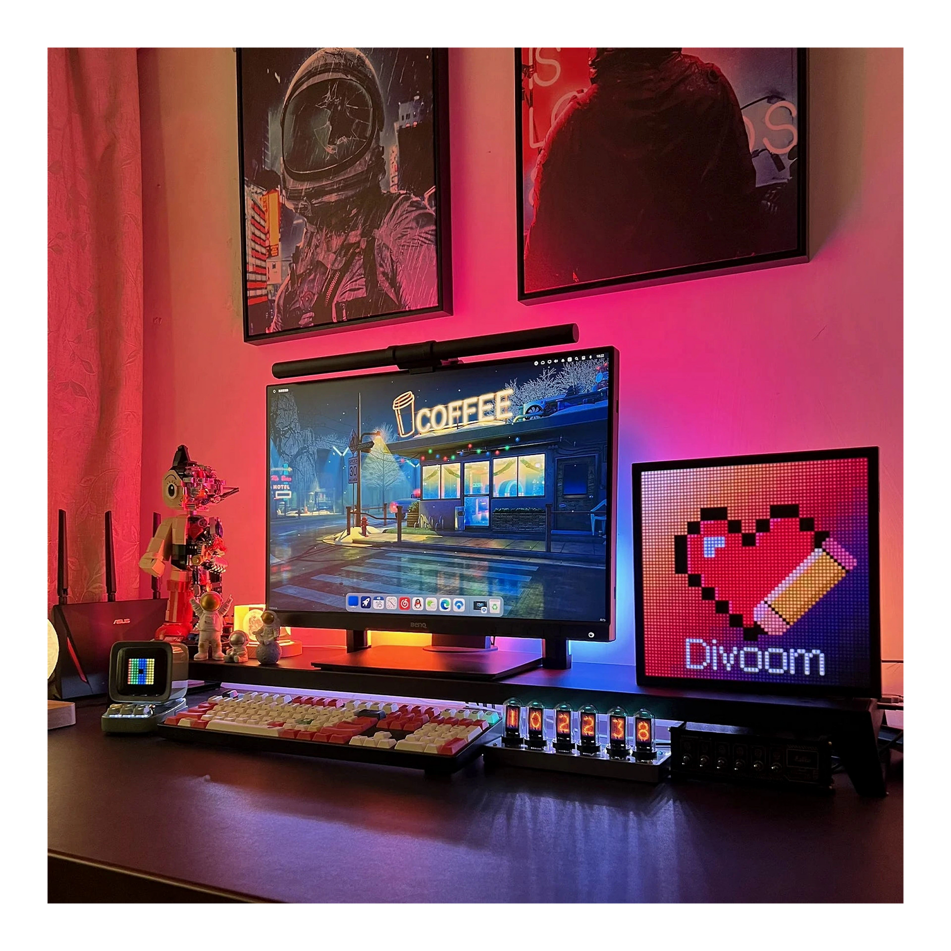 Divoom Pixoo64 pixel art LED kijelző import termékfotó Candyland Tata - 15. kép