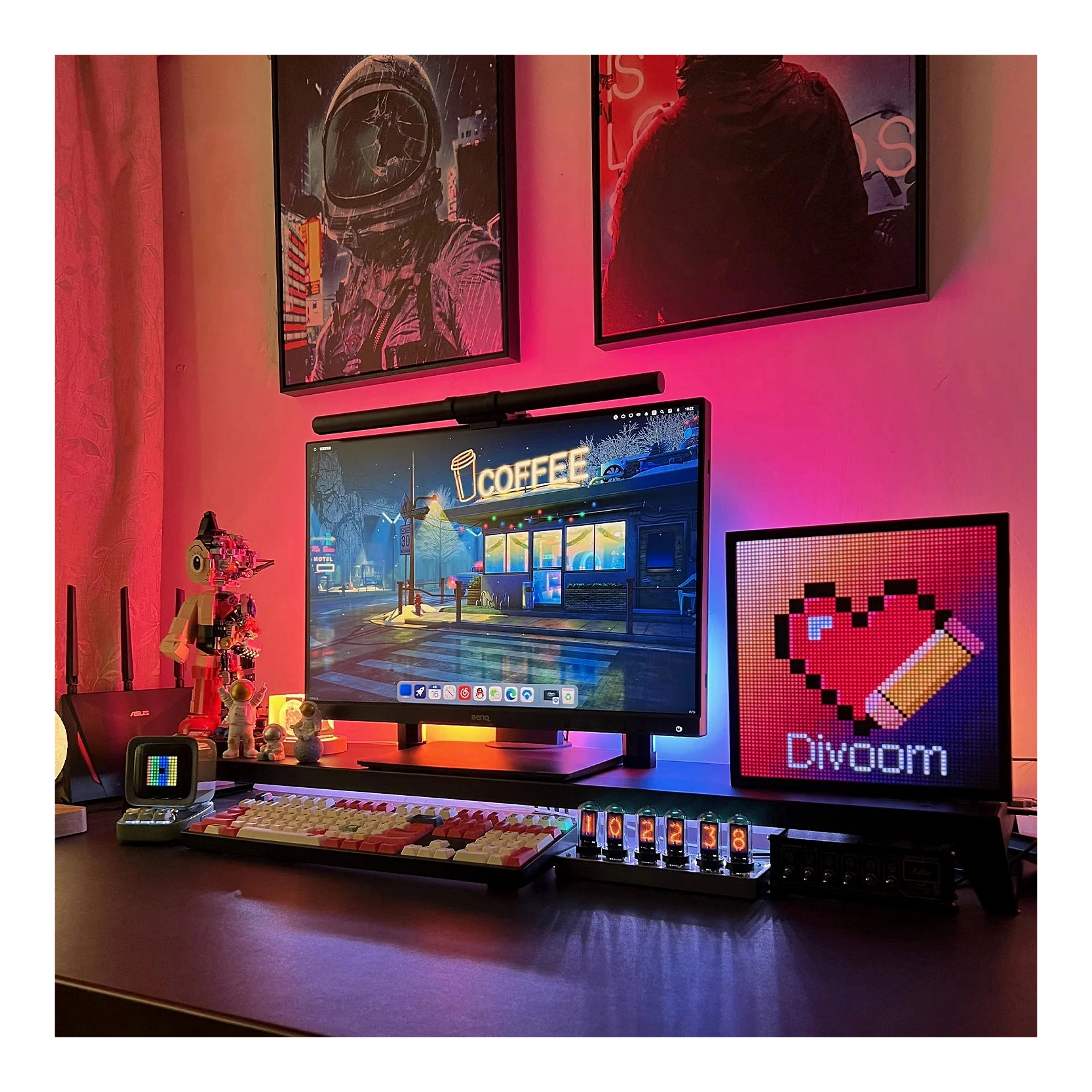 Divoom Pixoo64 pixel art LED kijelző import termékfotó Candyland Tata - 15. kép