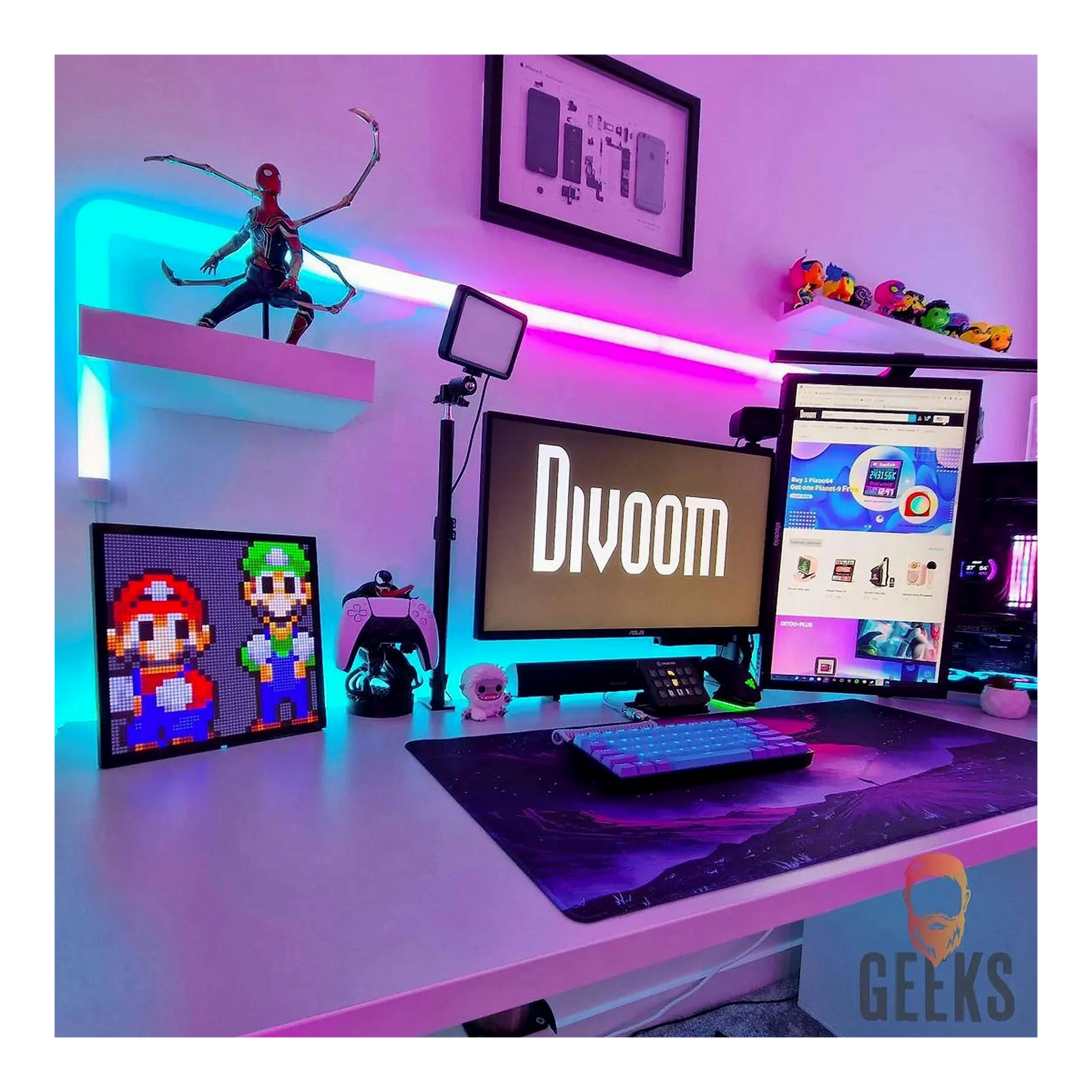 Divoom Pixoo64 pixel art LED kijelző import termékfotó Candyland Tata - 17. kép