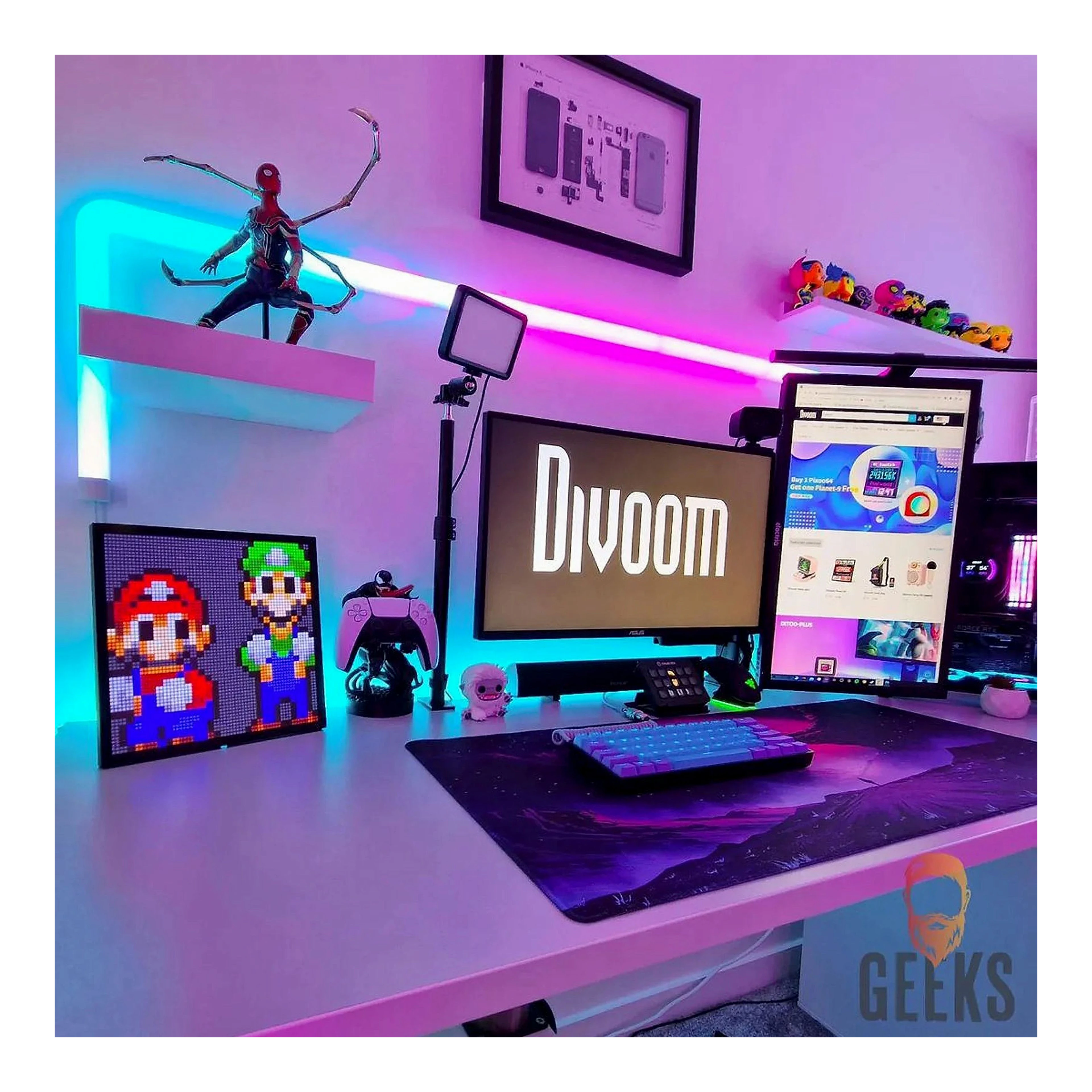 Divoom Pixoo64 pixel art LED kijelző import termékfotó Candyland Tata - 17. kép
