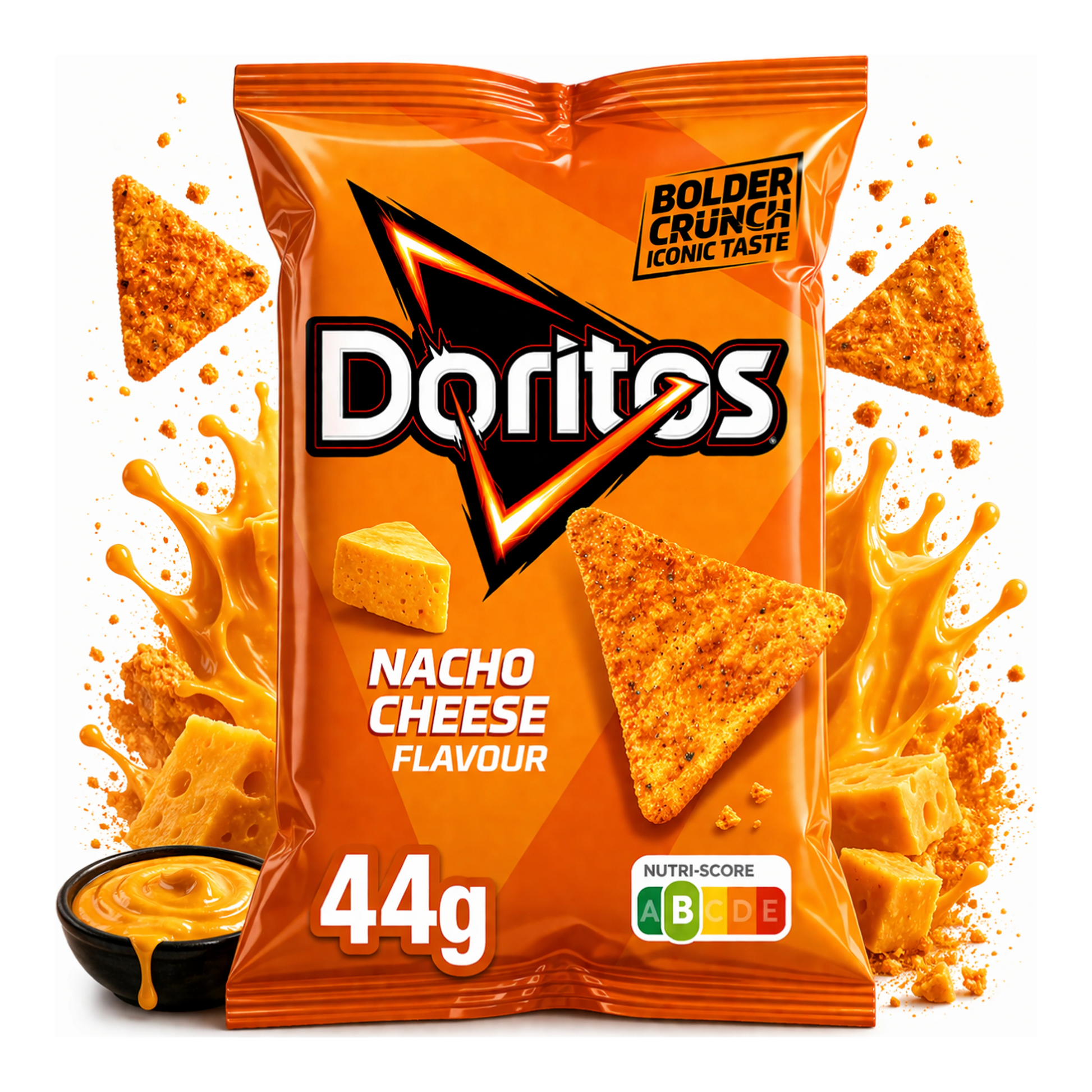 Doritos Nacho Cheese 44 g - Sajtos tortilla chips import termékfotó Candyland Tata - 2. kép
