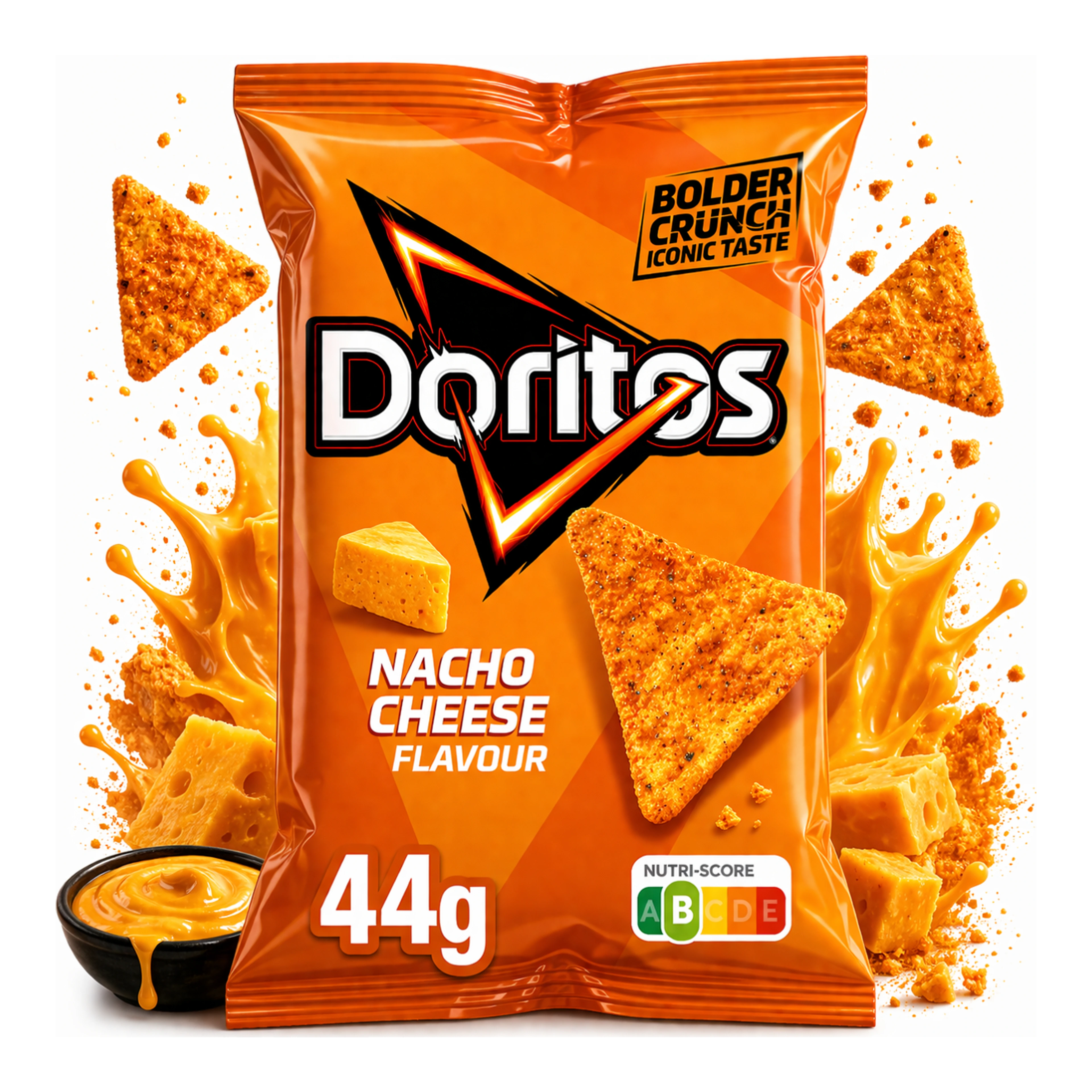 Doritos Nacho Cheese 44 g - Sajtos tortilla chips import termékfotó Candyland Tata - 2. kép