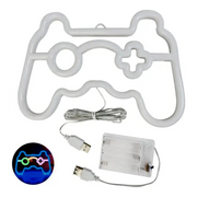 Gamepad neon LED fény gamer szobába import termékfotó Candyland Tata