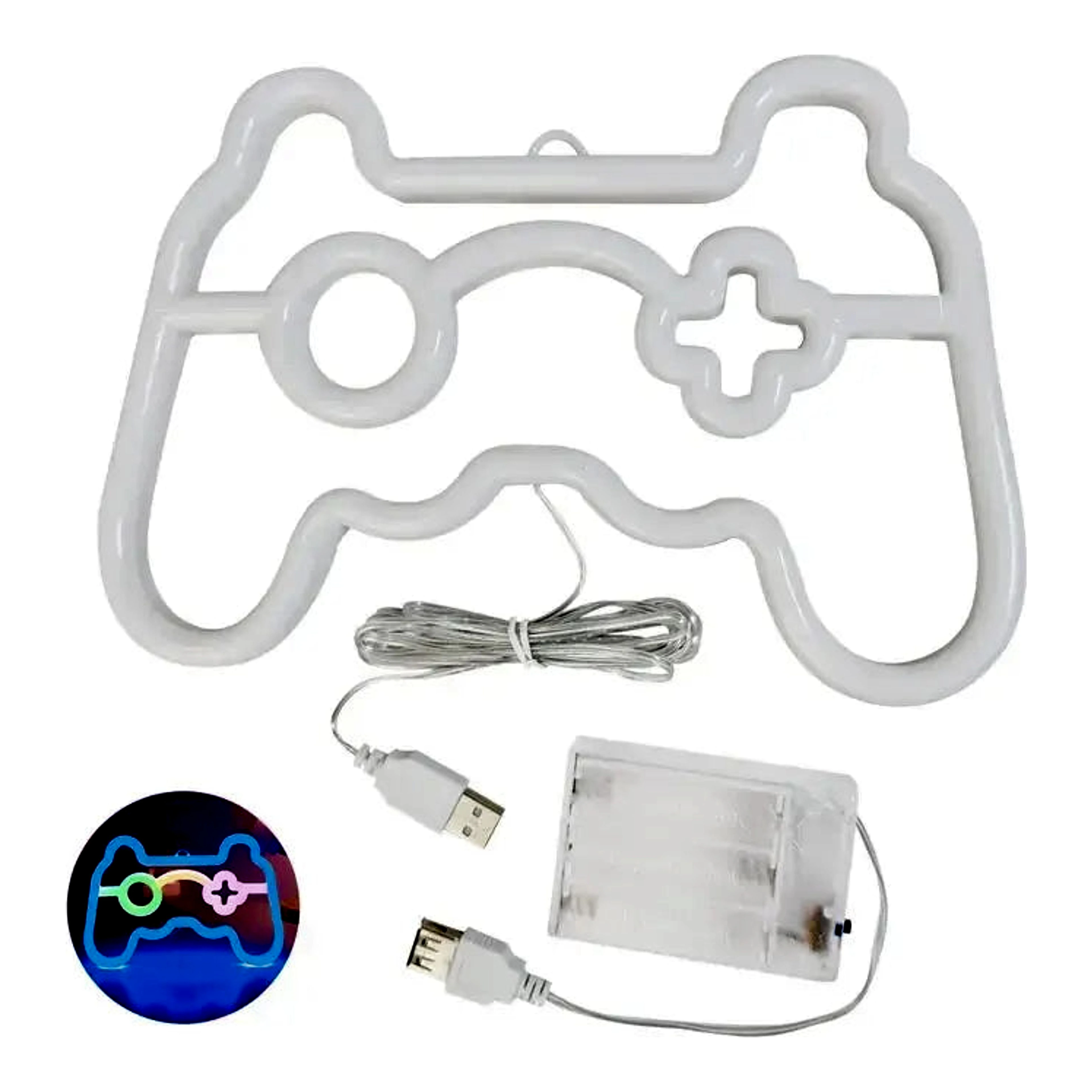 Gamepad neon LED fény gamer szobába import termékfotó Candyland Tata