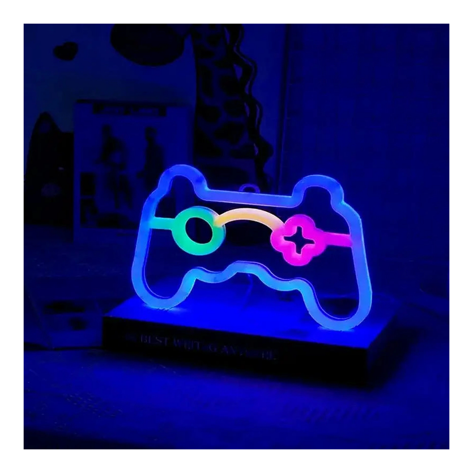 Gamepad neon LED fény gamer szobába import termékfotó Candyland Tata - 4. kép