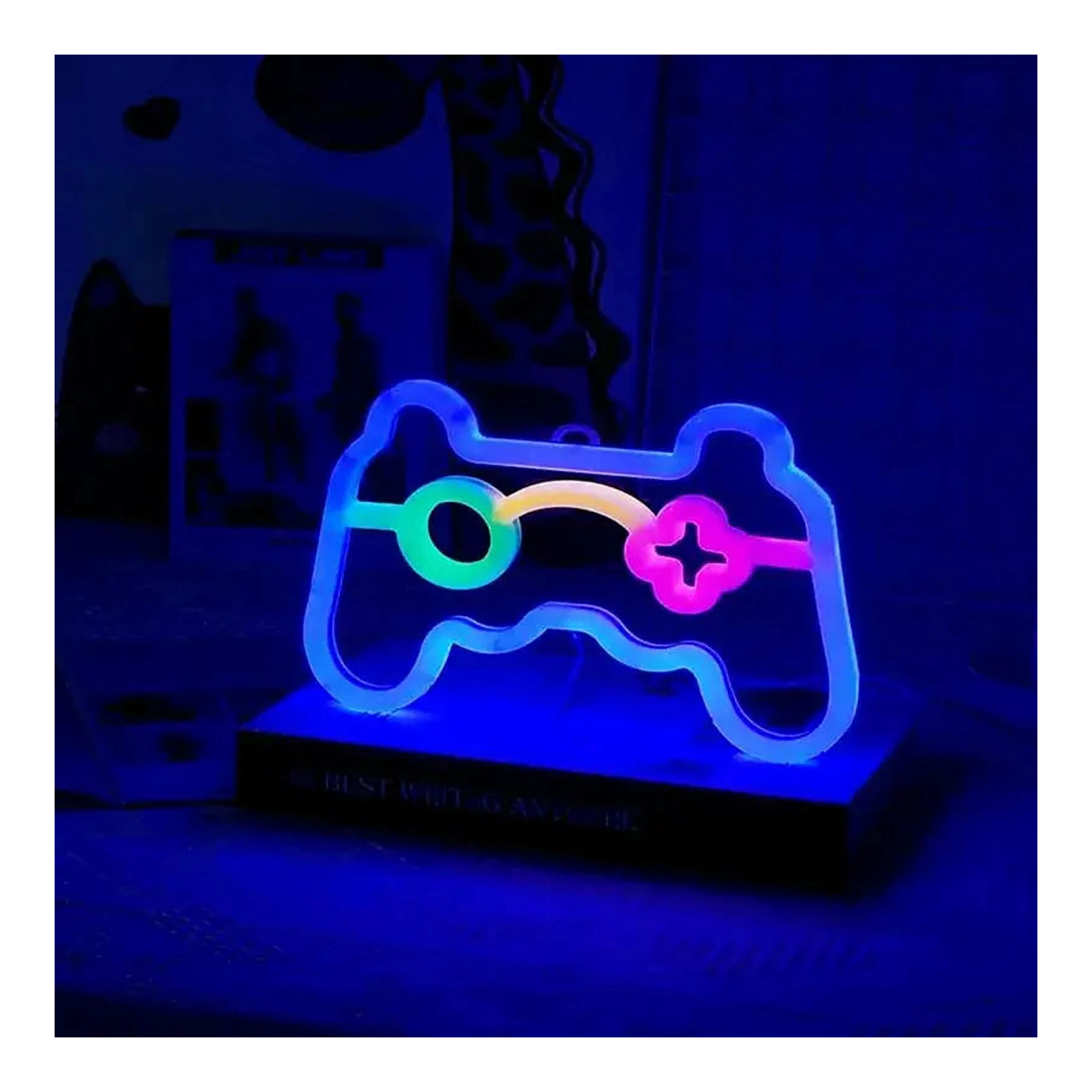 Gamepad neon LED fény gamer szobába import termékfotó Candyland Tata - 4. kép