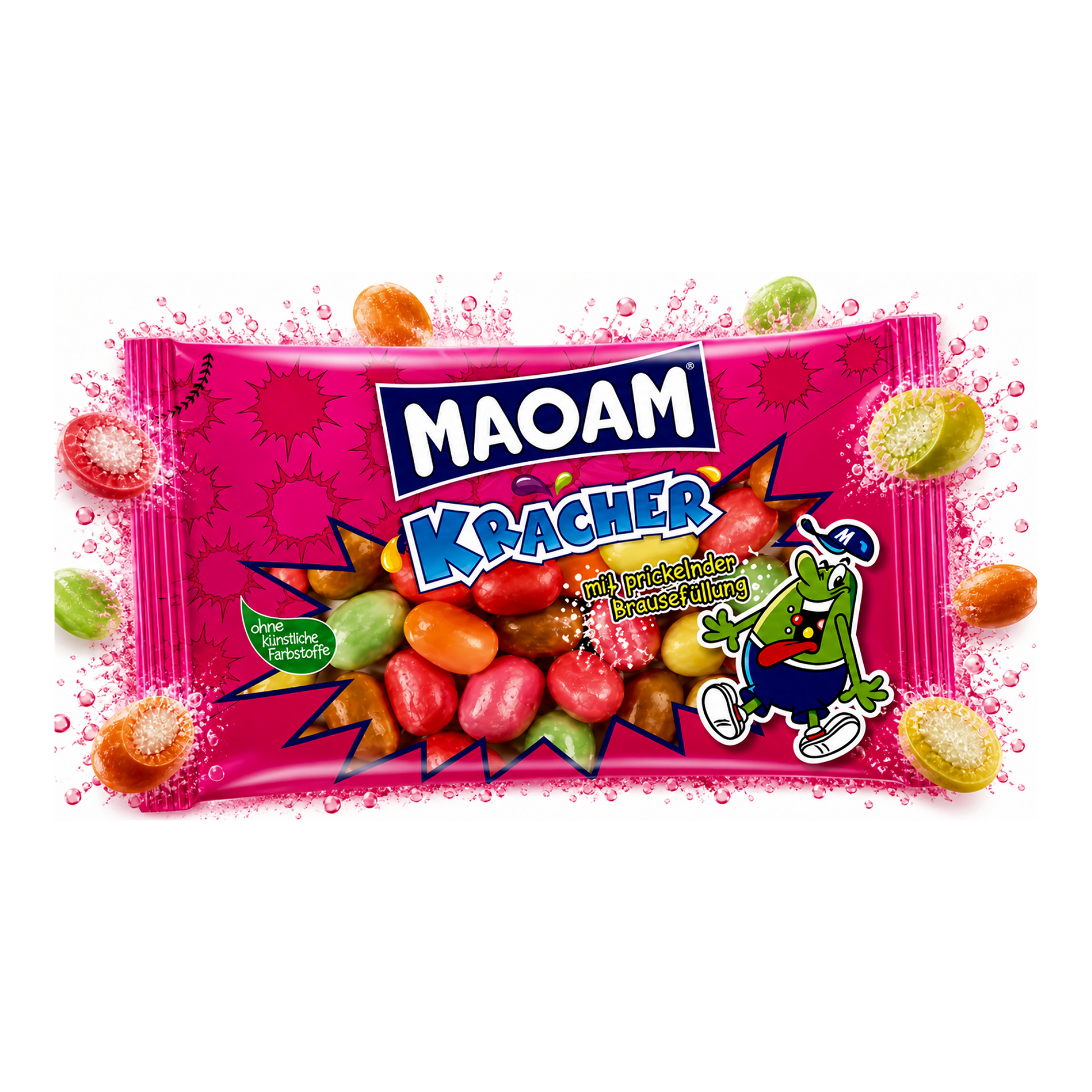 Haribo Maoam Kracher - Savanykás pezsgő töltött rágós cukorka mix import termékfotó Candyland Tata - 2. kép