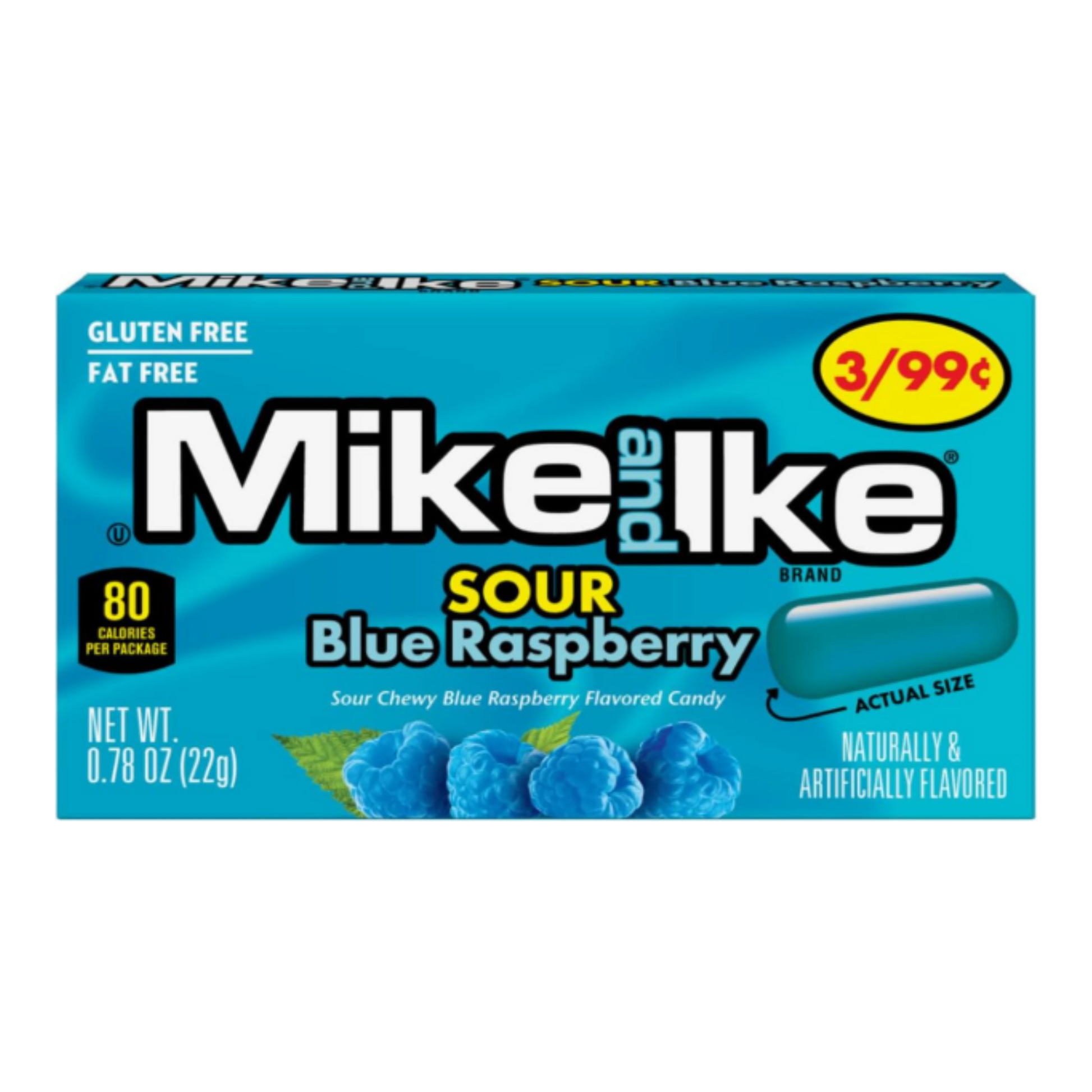 Mike & Ike Sour Blue Raspberry 22 g import termékfotó Candyland Tata