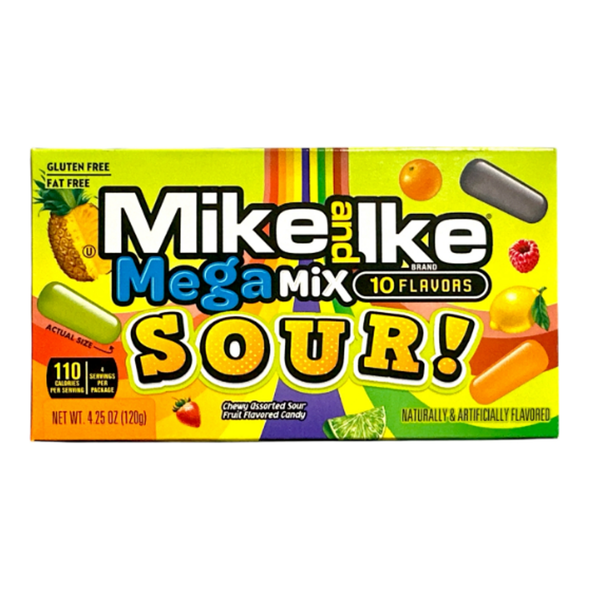 Mike & Ike Mega Mix Sour 120 g import termékfotó Candyland Tata