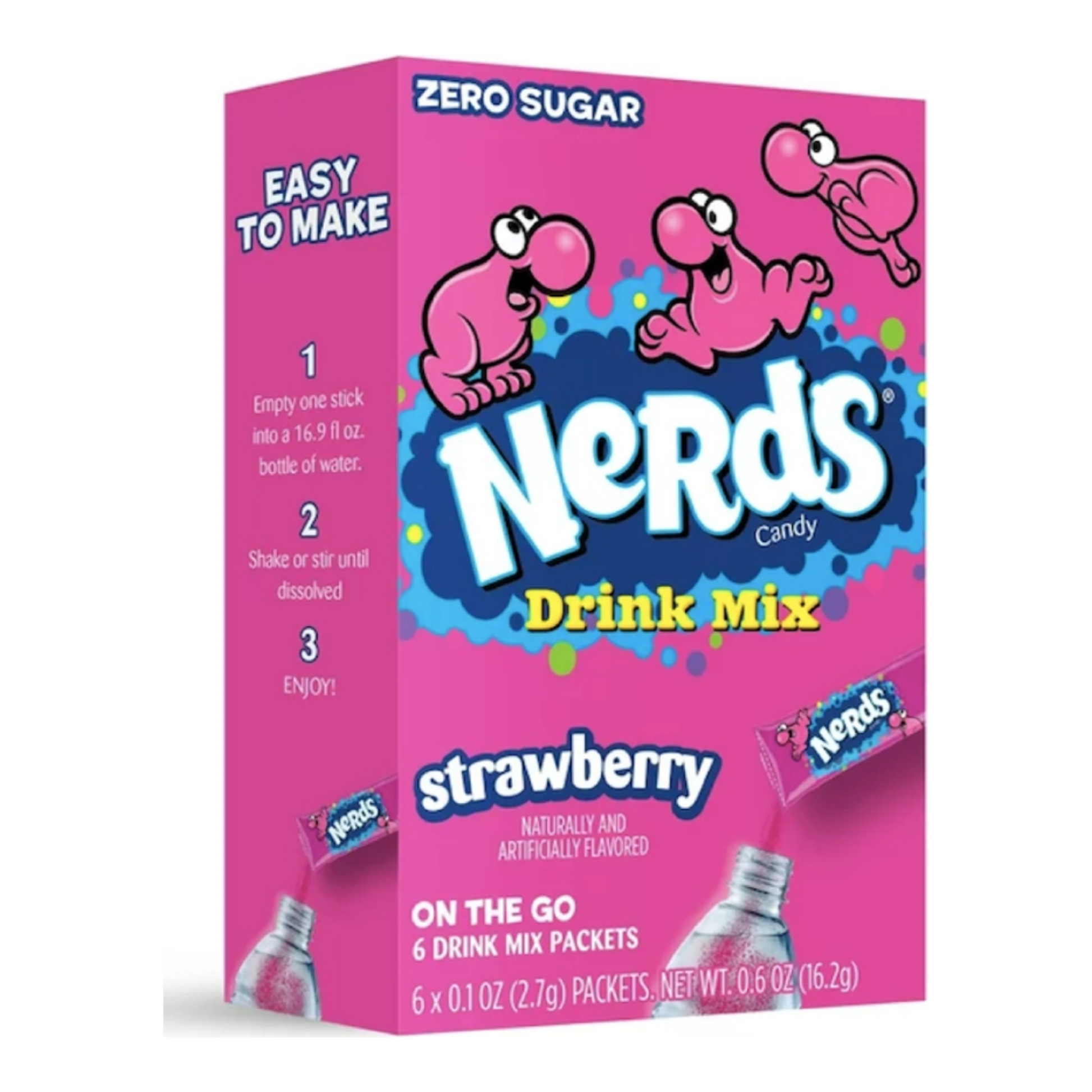 Nerds 2.7 g Strawberry Drink Mix import termékfotó Candyland Tata
