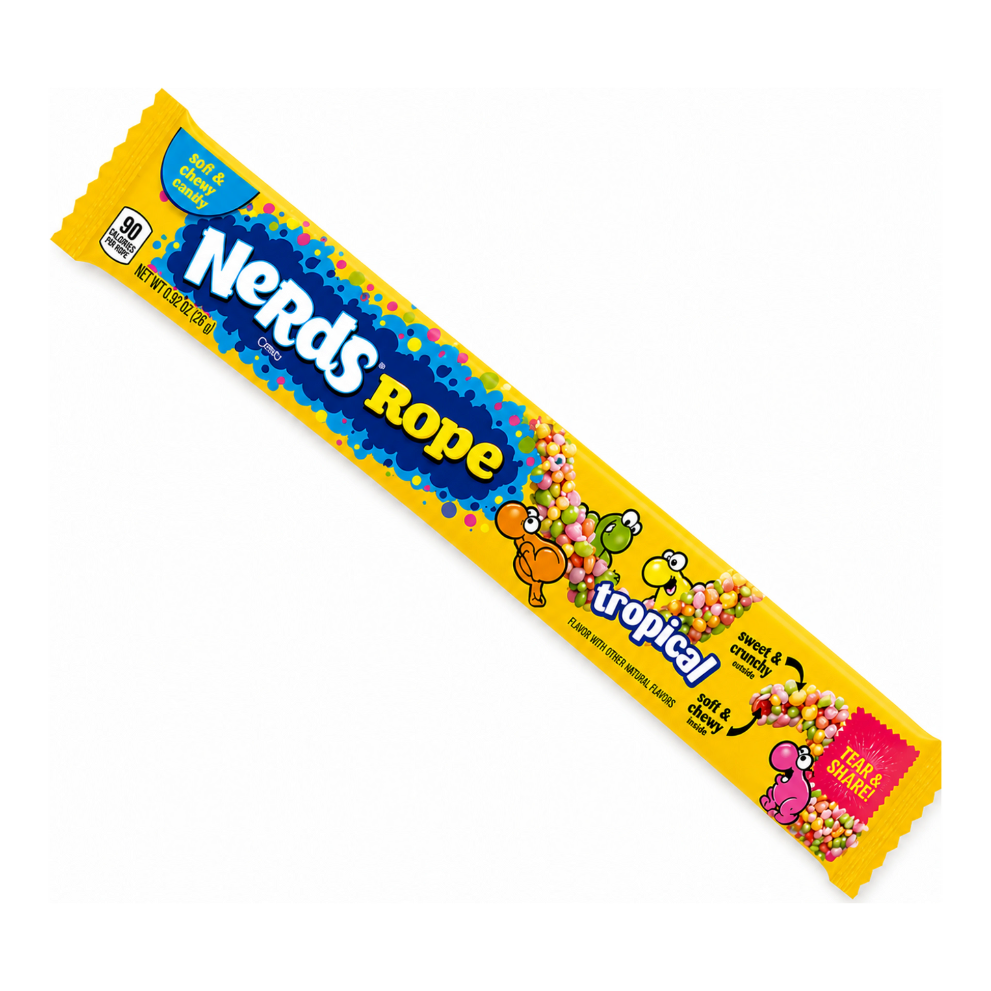 Nerds Rope Tropical 26 g import termékfotó Candyland Tata