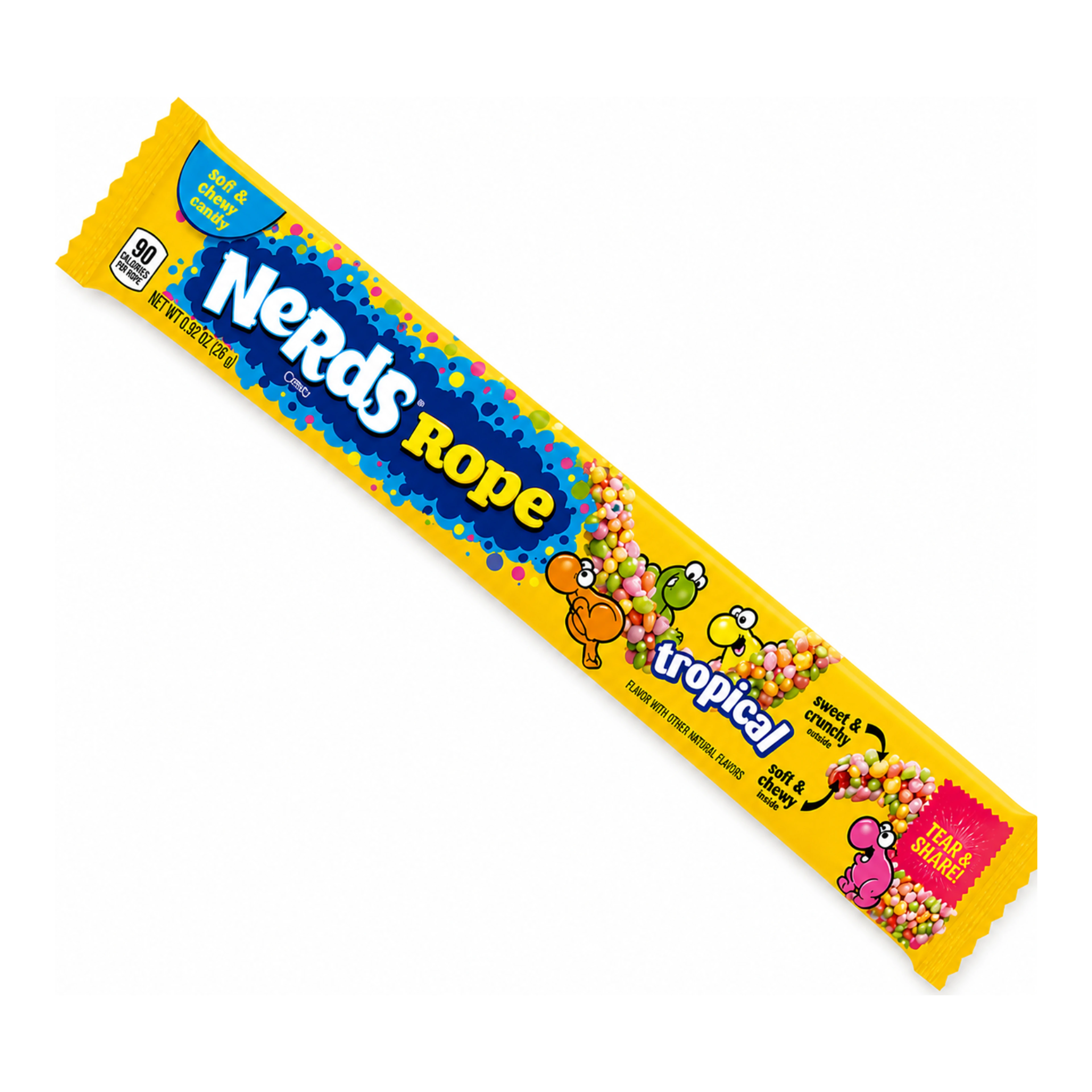 Nerds Rope Tropical 26 g import termékfotó Candyland Tata