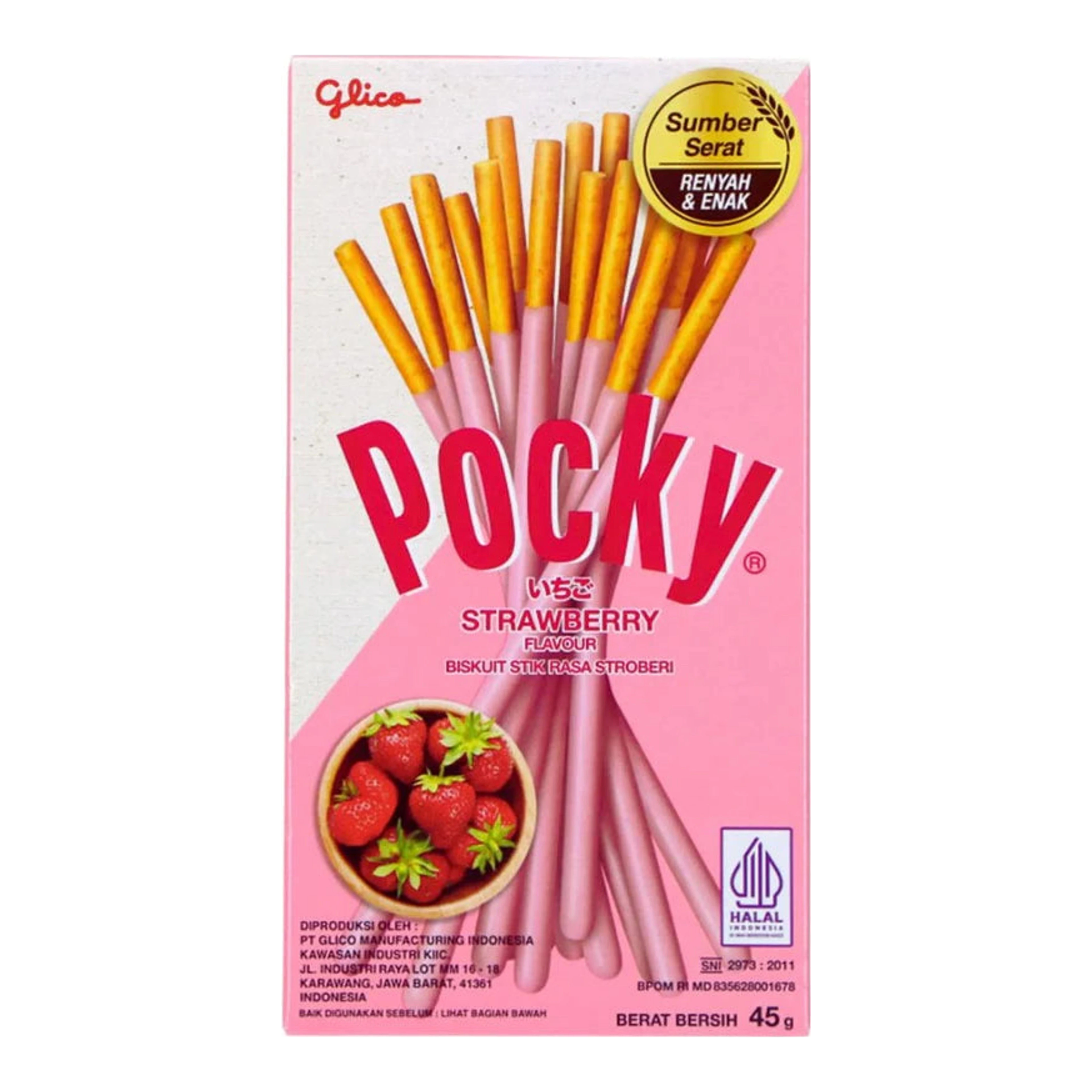 Pocky 45 g Strawberry import termékfotó Candyland Tata